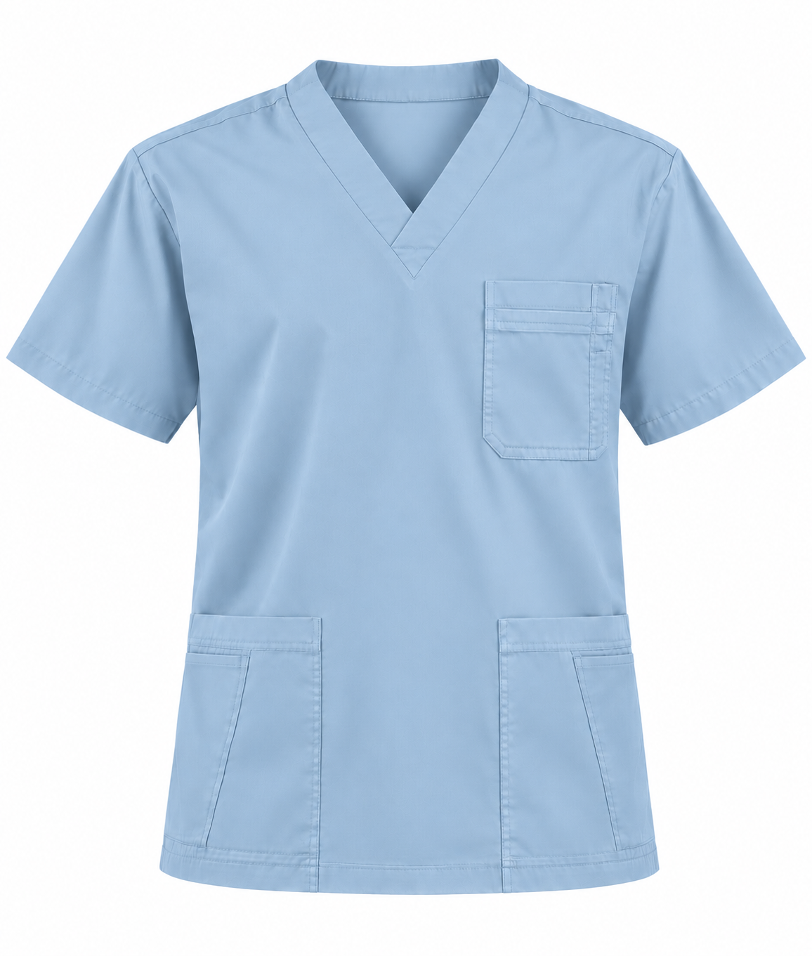 Basic V-Neck Scrub Top Men