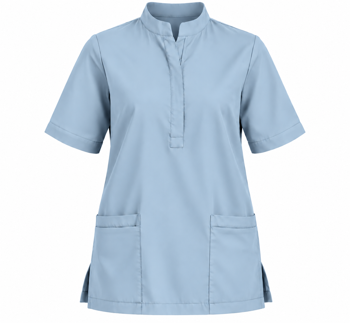 Placket Zip Scrub Top