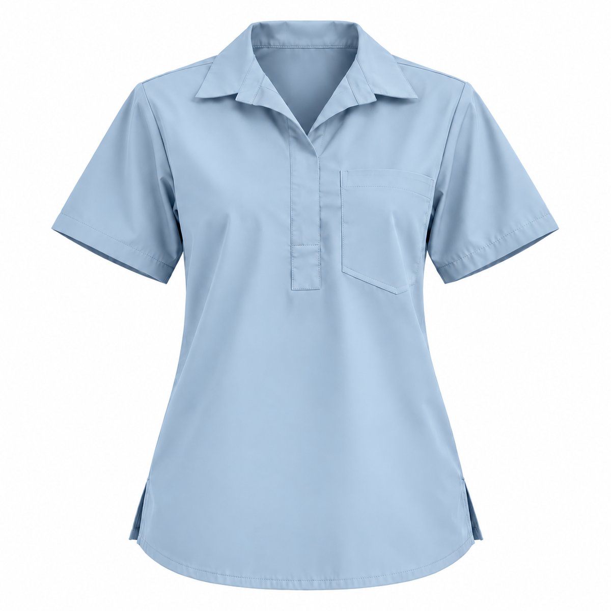 Femme Collar Scrub Top