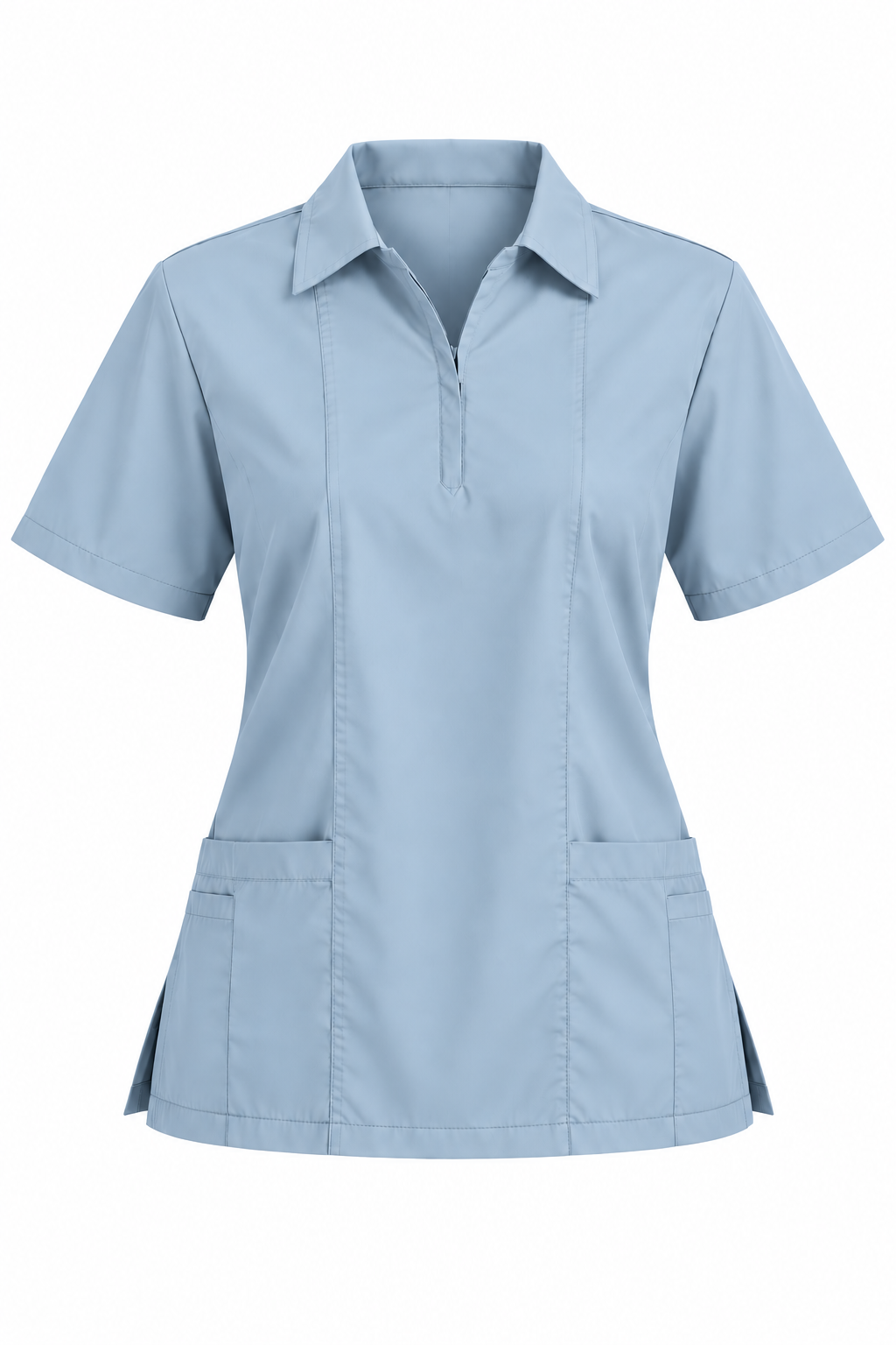 Zip Collar Scrub Top