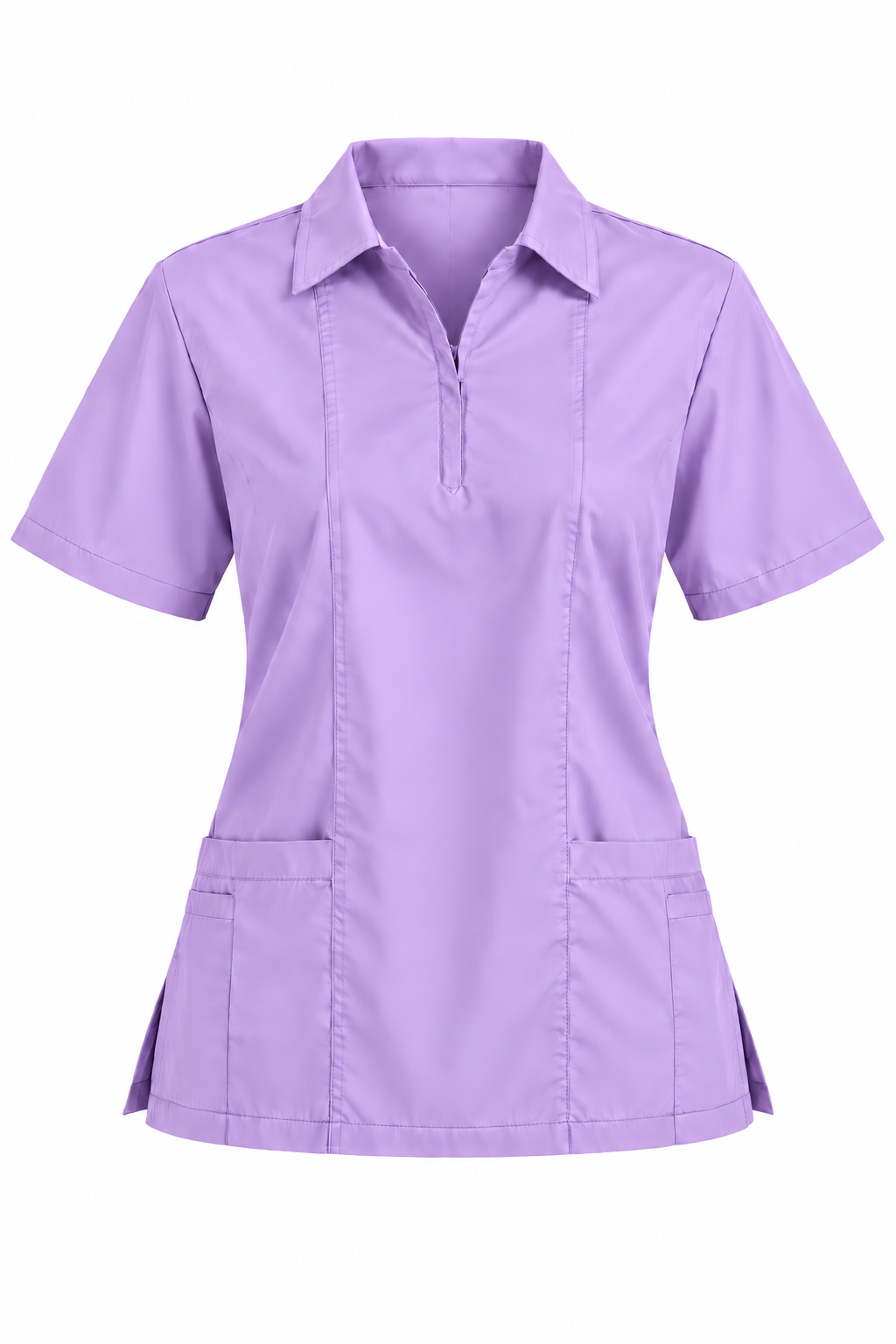 Zip Collar Scrub Top