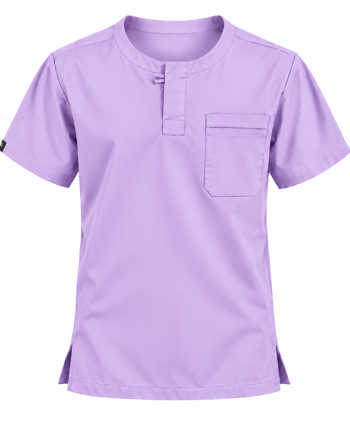 Front Placket Scrub Top Men