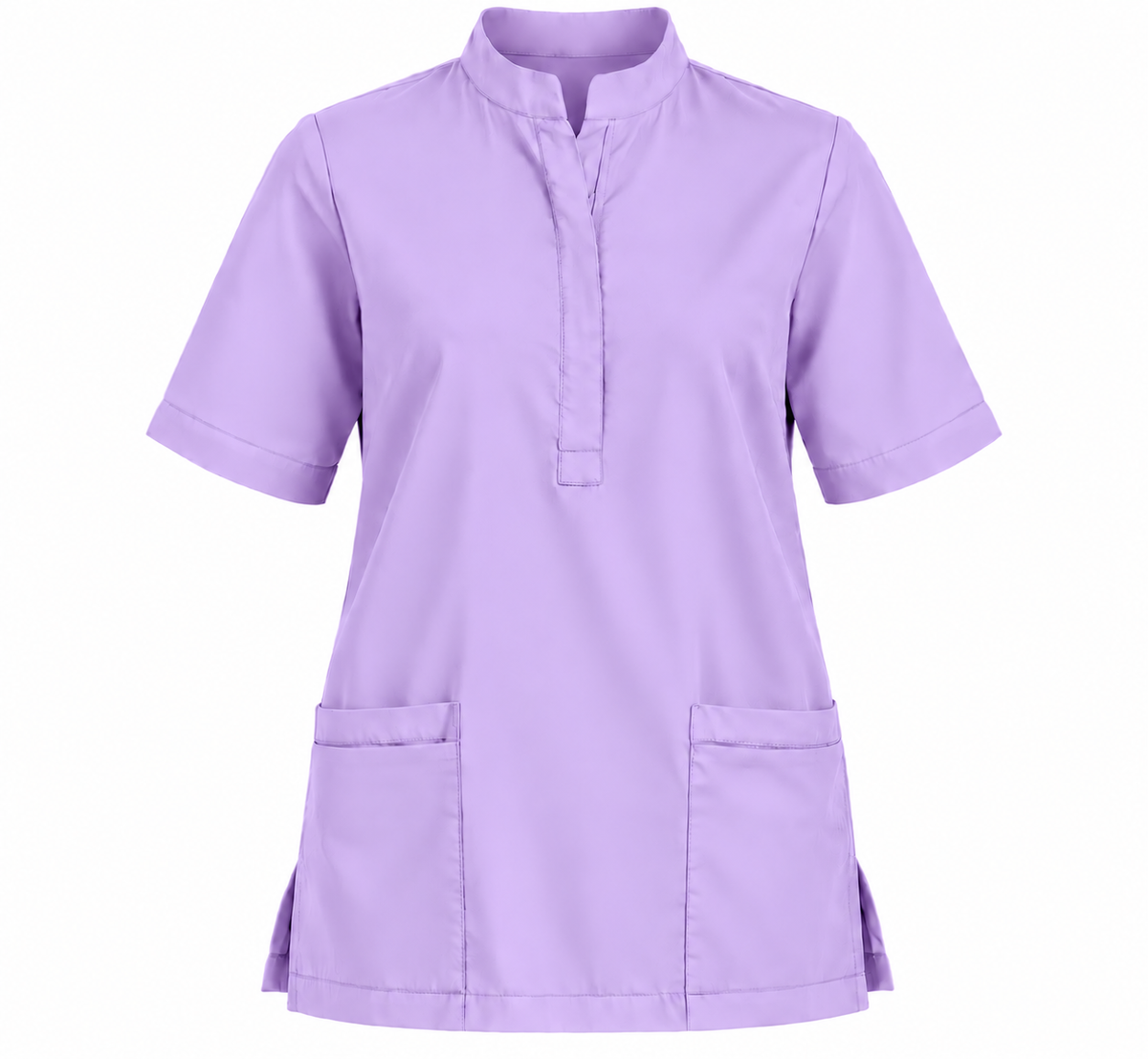 Placket Zip Scrub Top