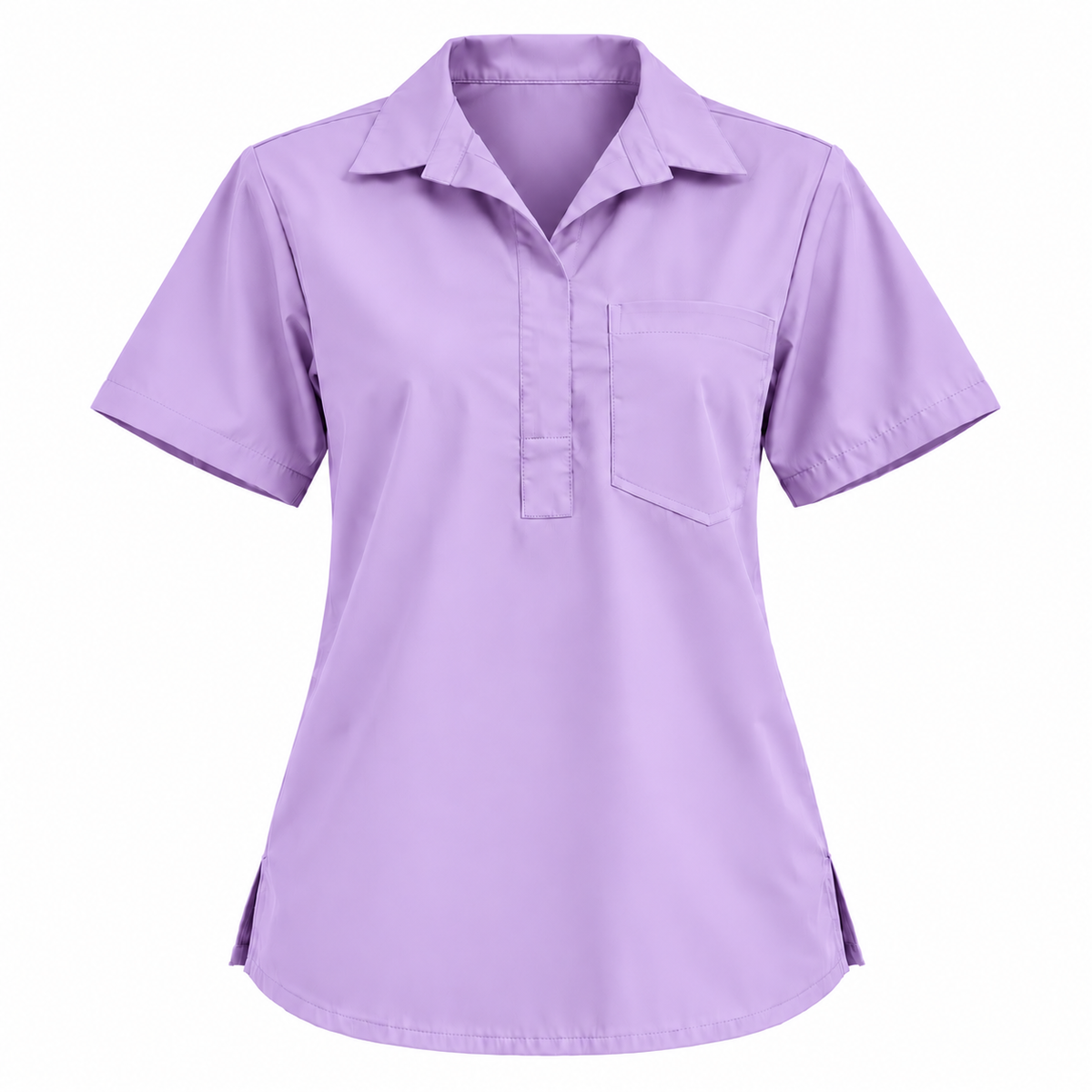 Femme Collar Scrub Top