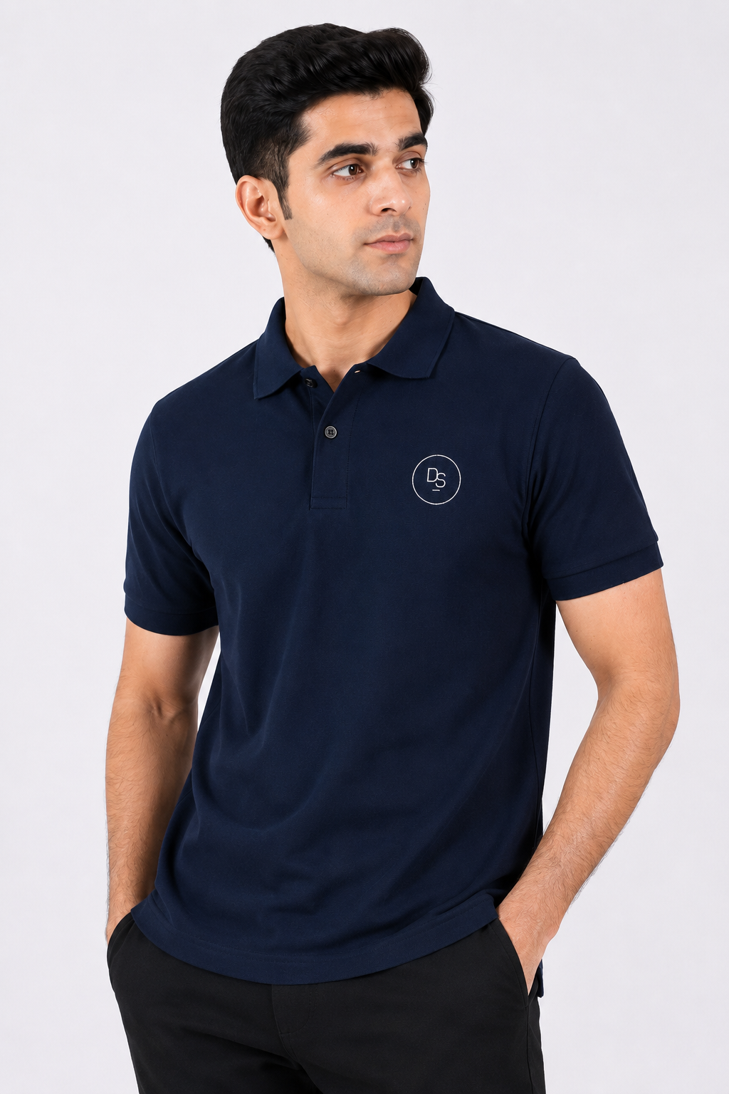 Unisex Polo Shirt - Navy - dr.stitchess