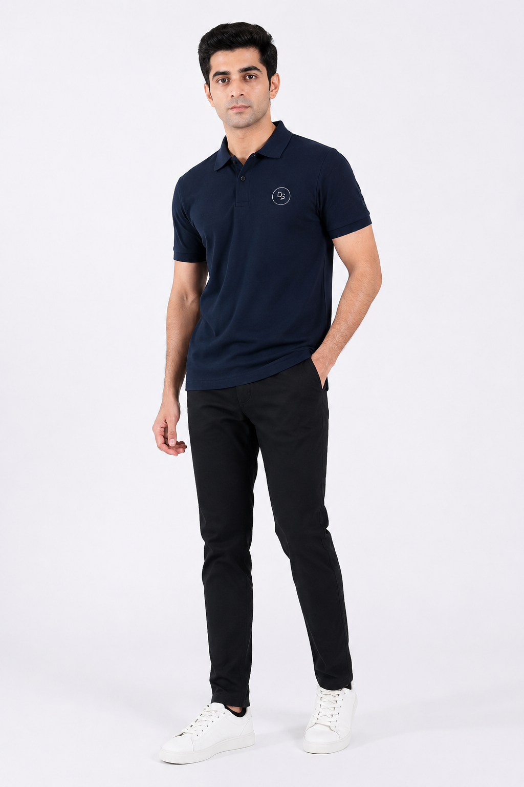 Unisex Polo Shirt - Navy - dr.stitchess