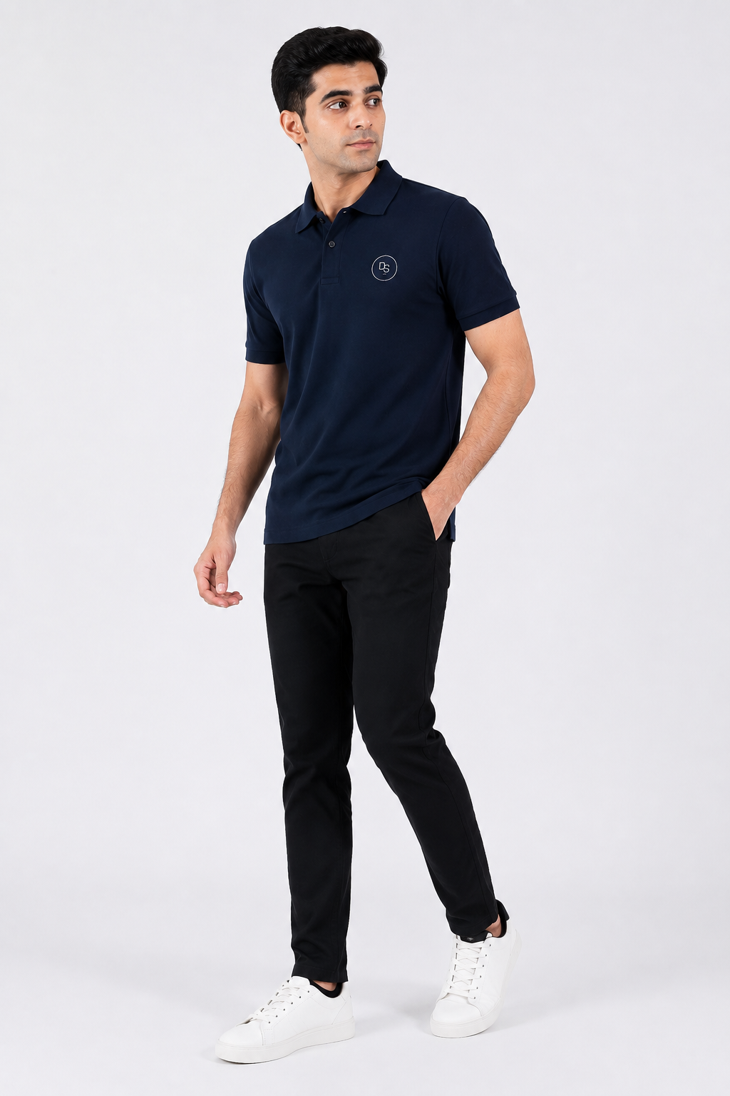 Unisex Polo Shirt - Navy - dr.stitchess
