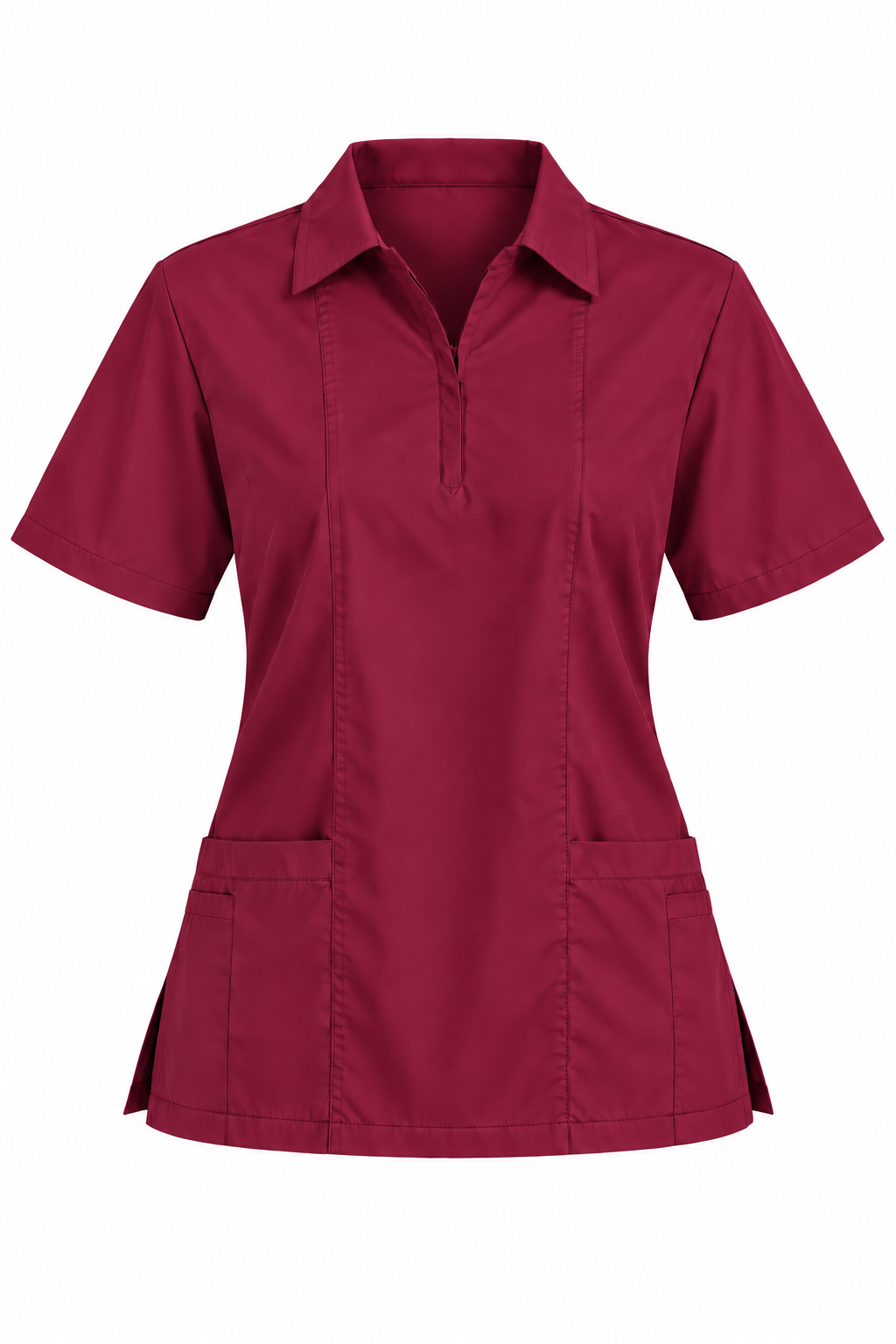 Zip Collar Scrub Top