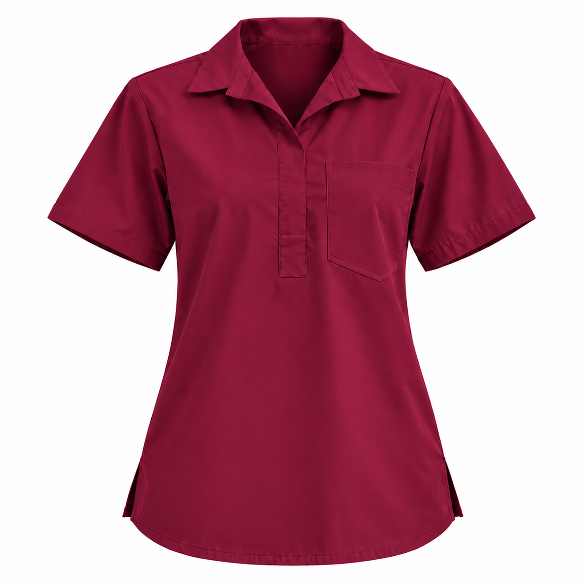 Femme Collar Scrub Top