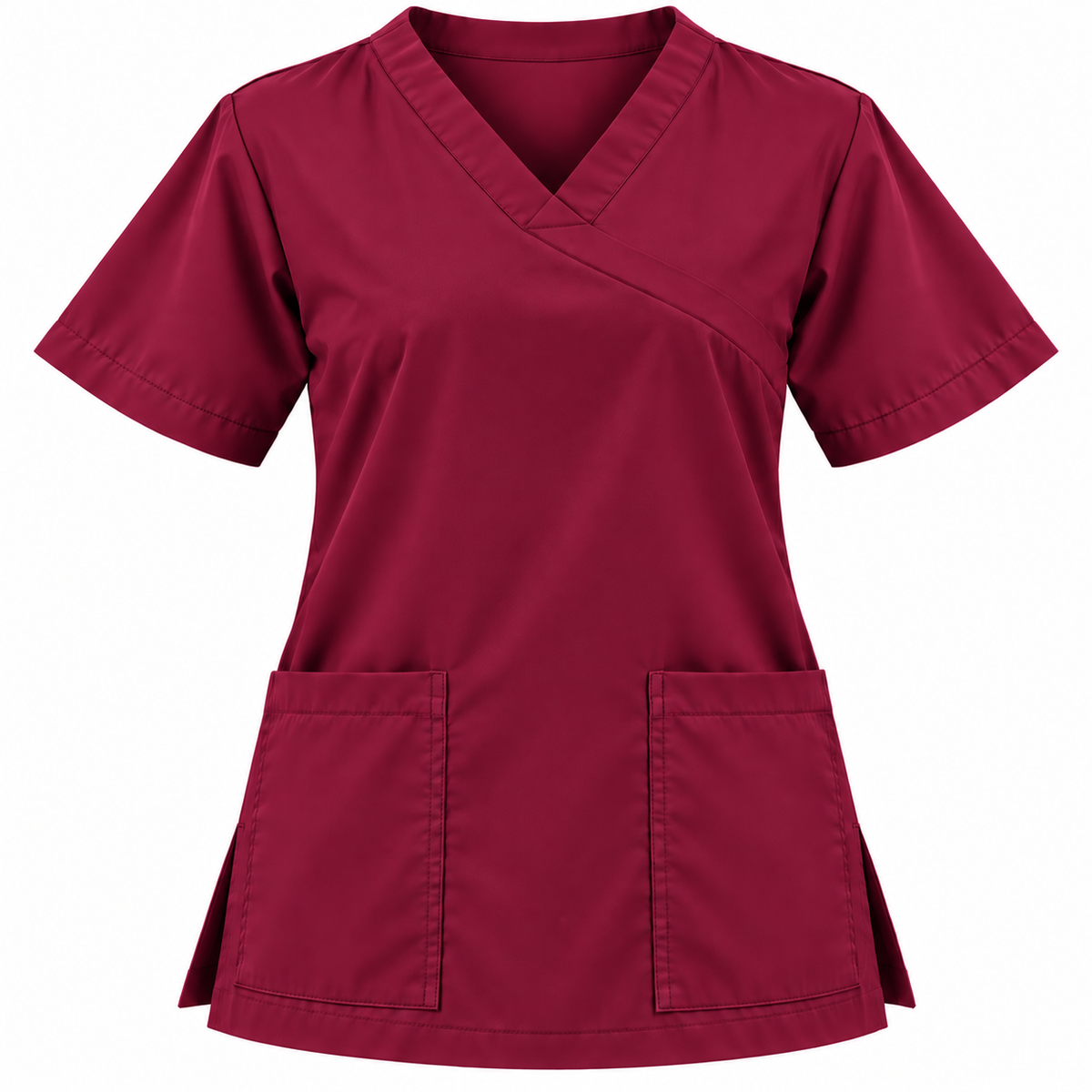 Extended V Neckline Scrub Top