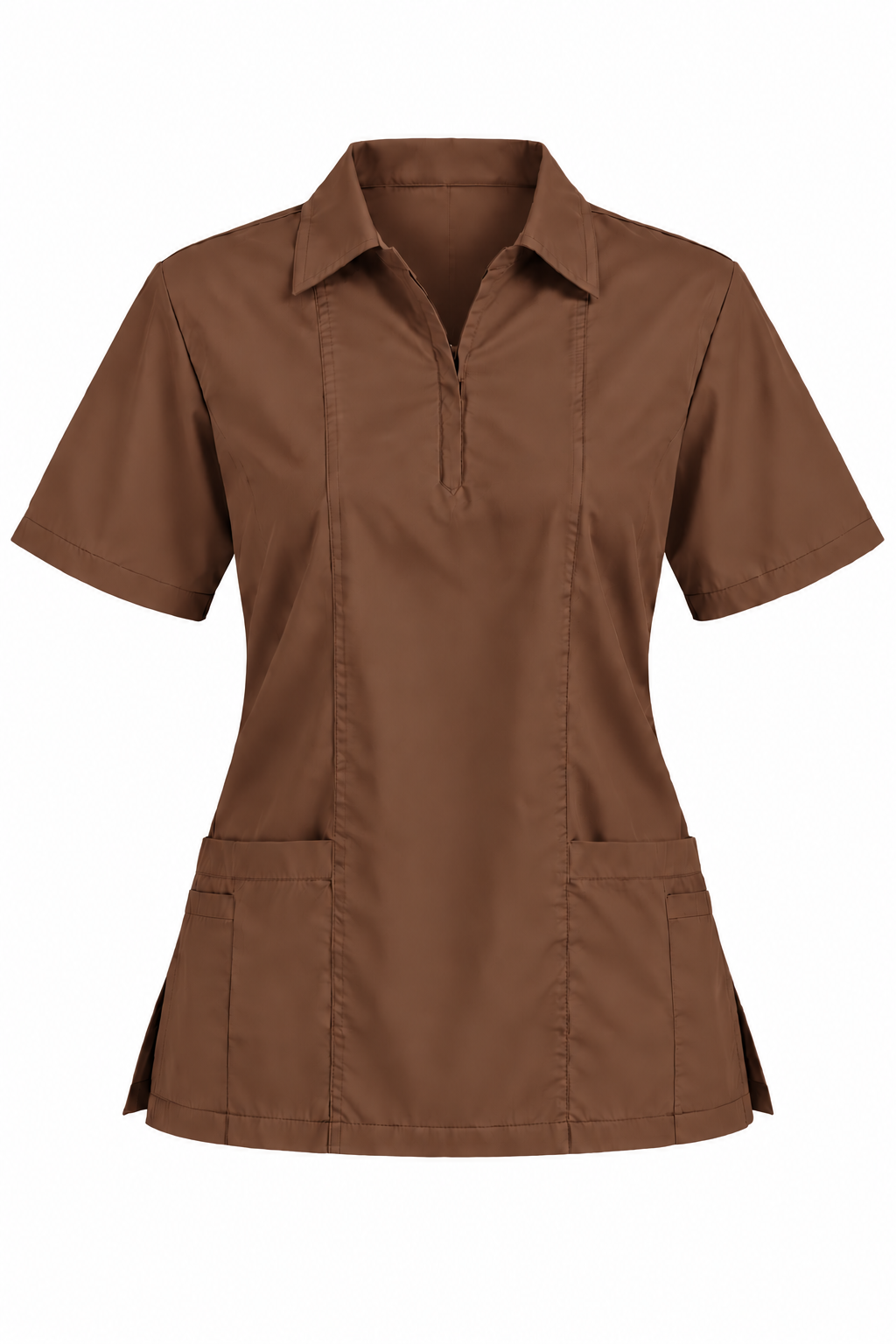 Zip Collar Scrub Top