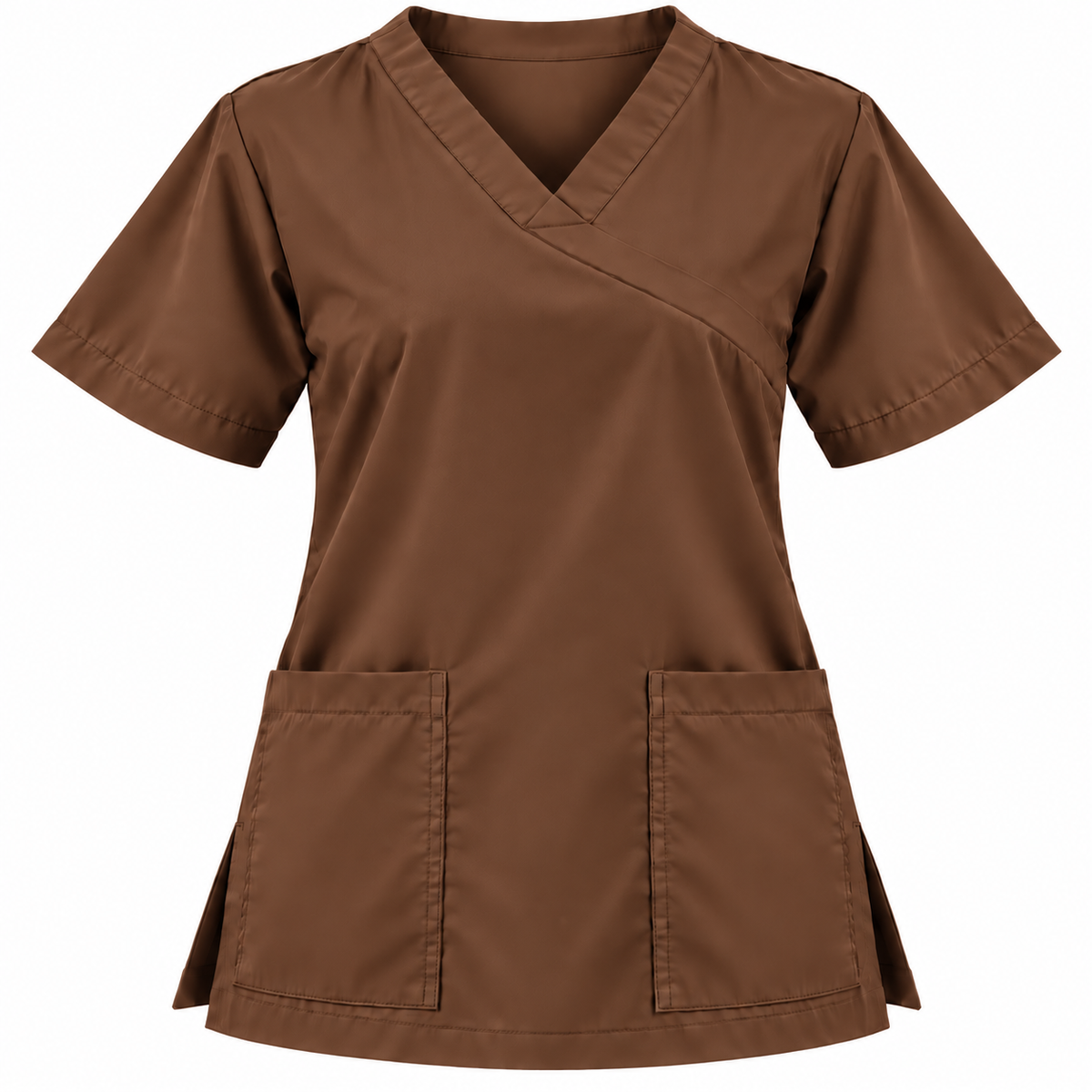 Extended V Neckline Scrub Top