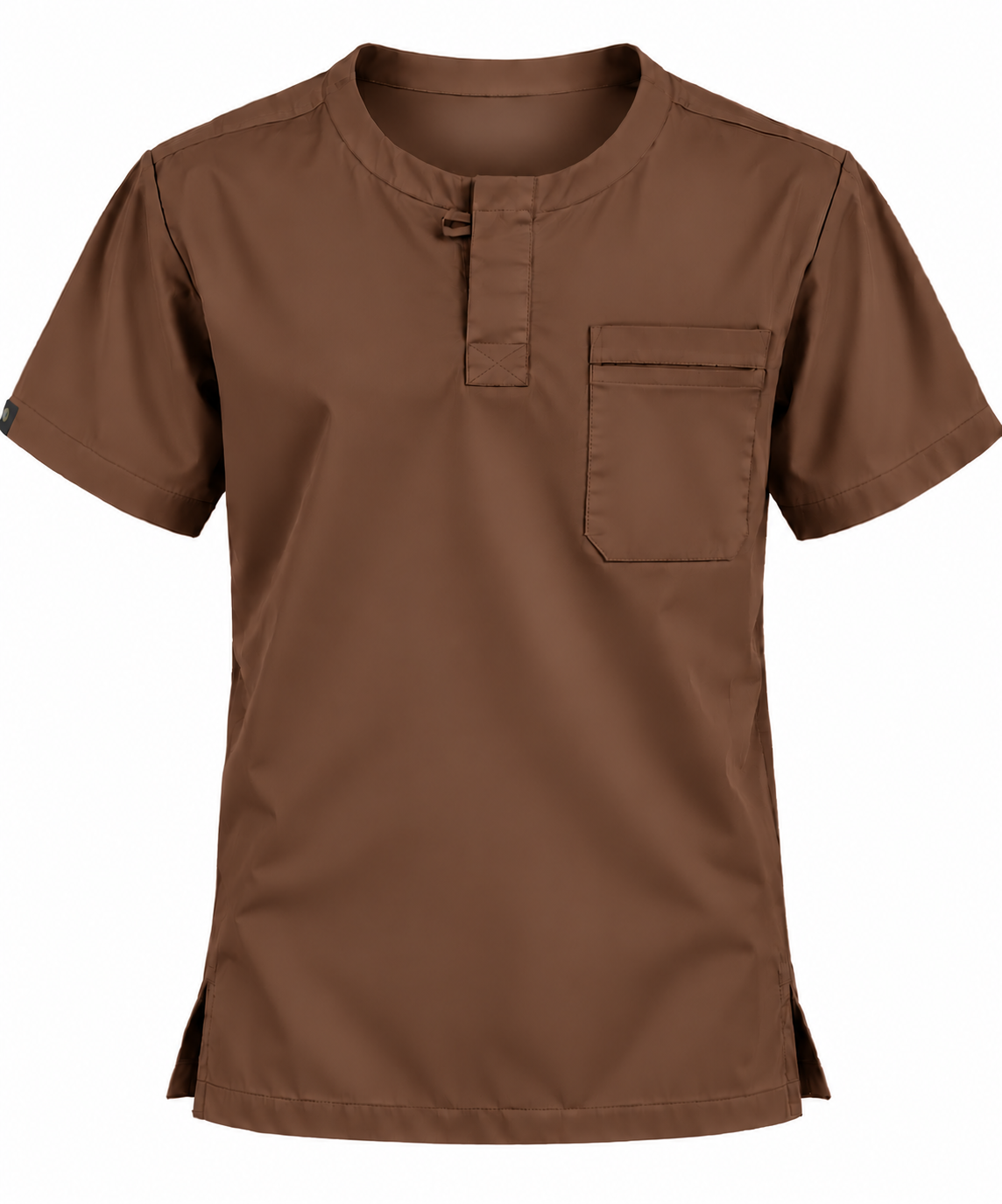 Front Placket Scrub Top Men