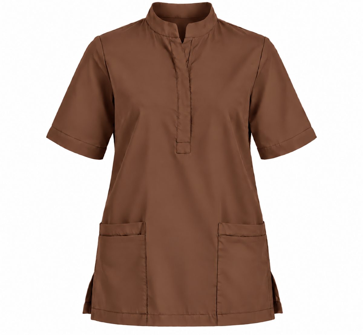 Placket Zip Scrub Top