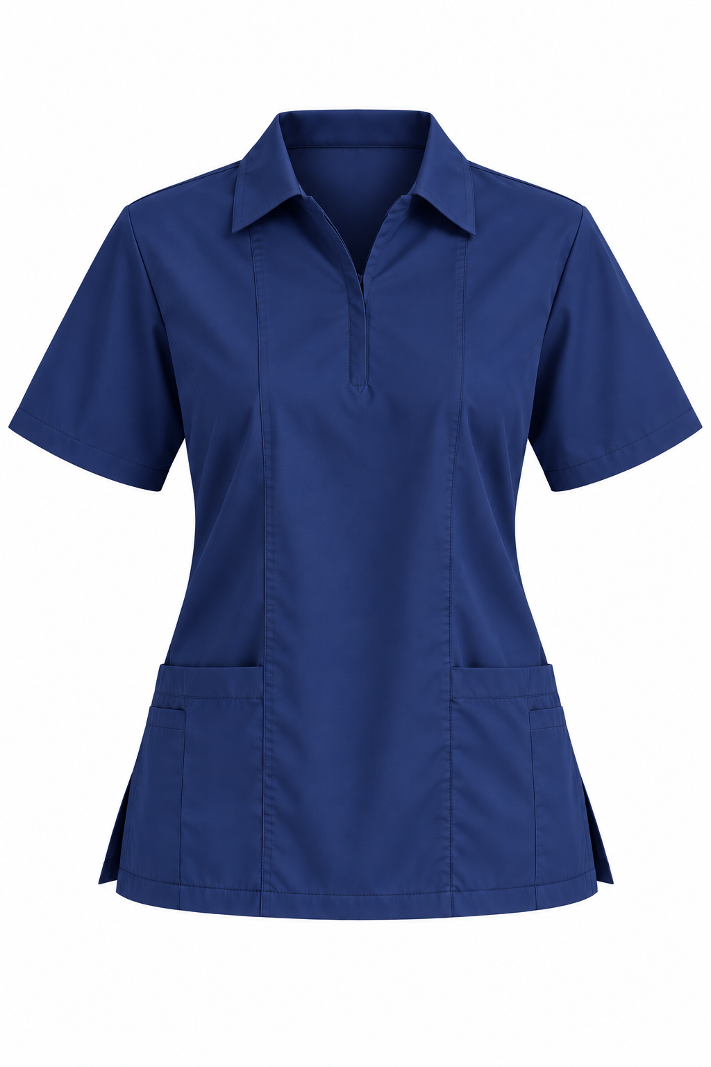 Zip Collar Scrub Top