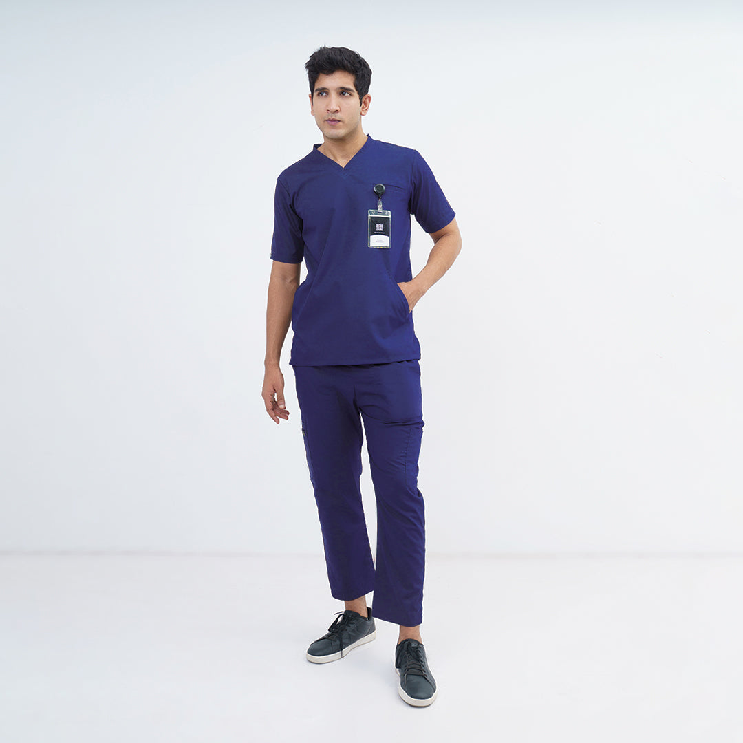 Men's Kangaroo Pocket Medical Scrub Set