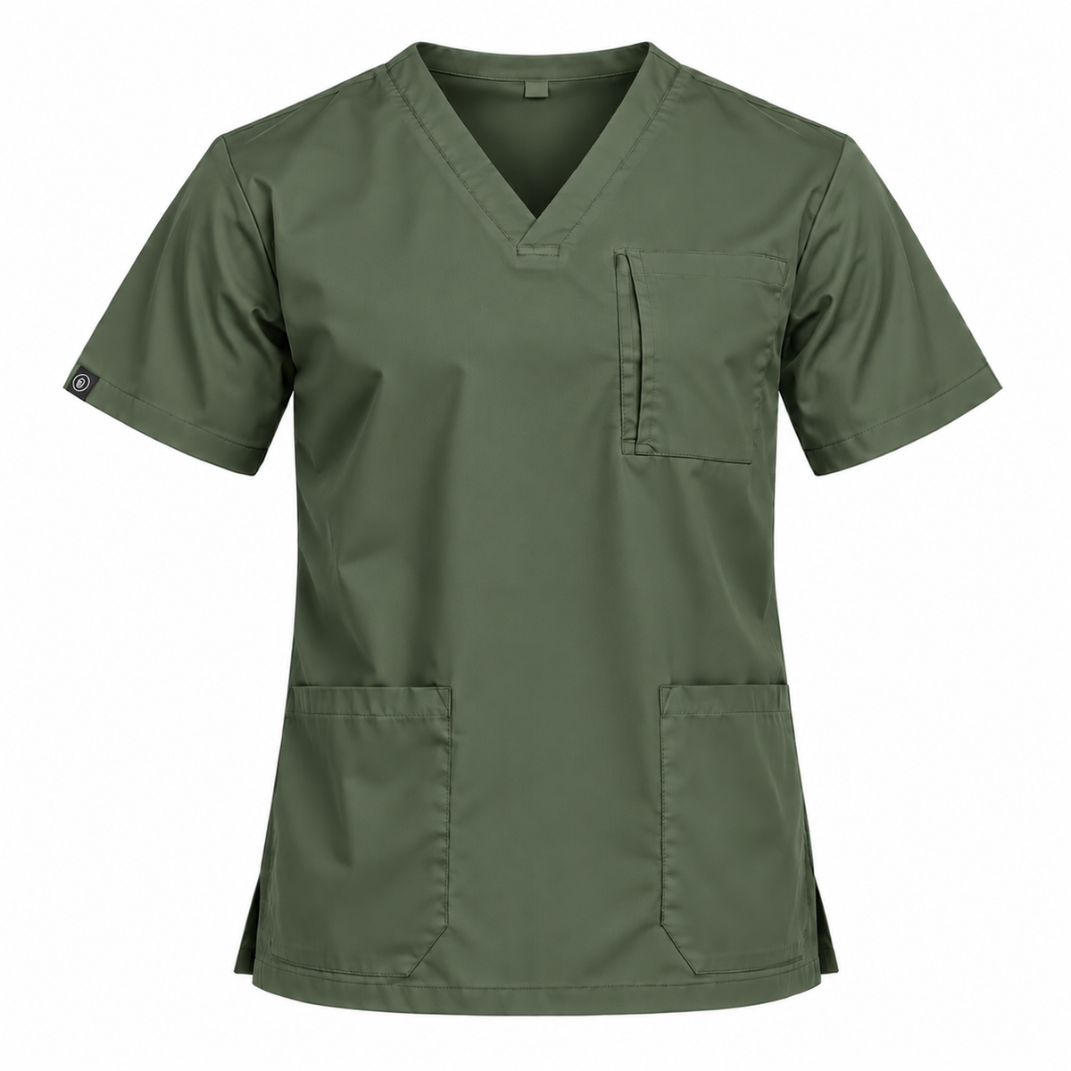 Tri Pocket Zip Scrub Top Men