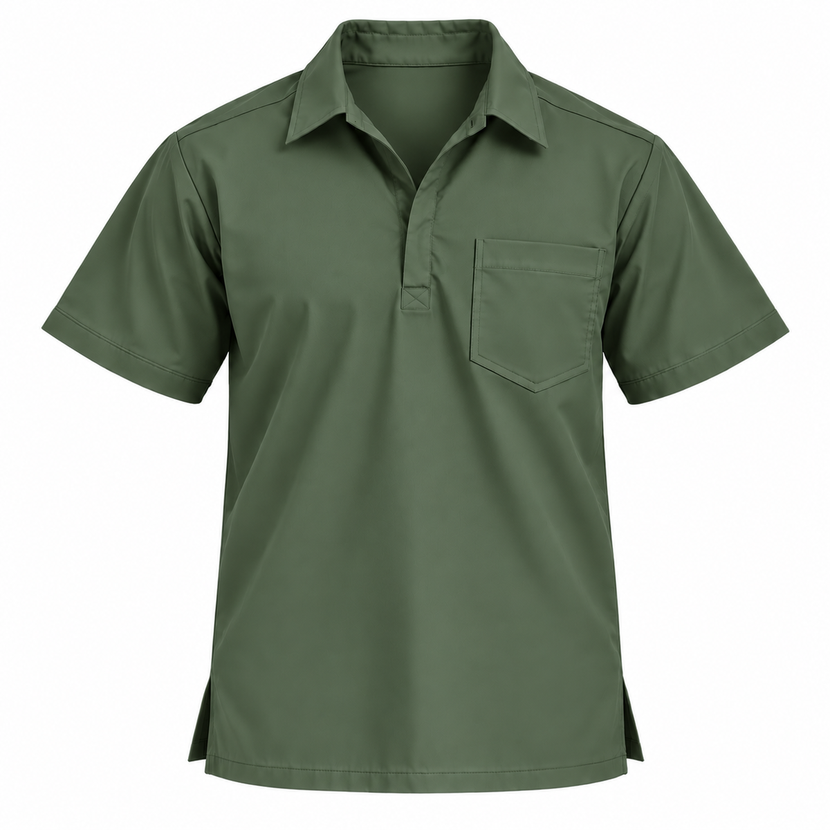 Urban Collar Scrub Top Men