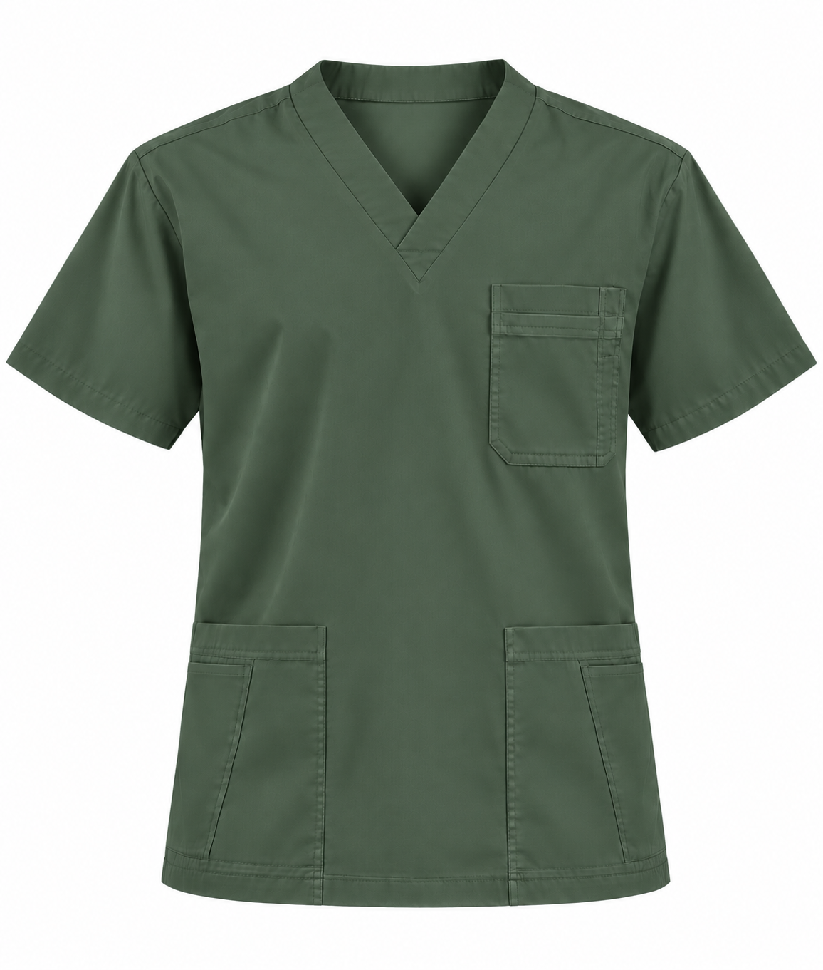 Basic V-Neck Scrub Top Men