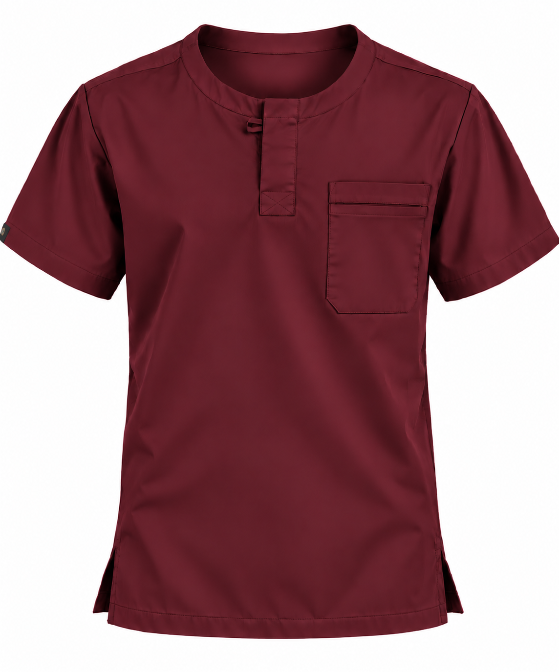 Front Placket Scrub Top Men