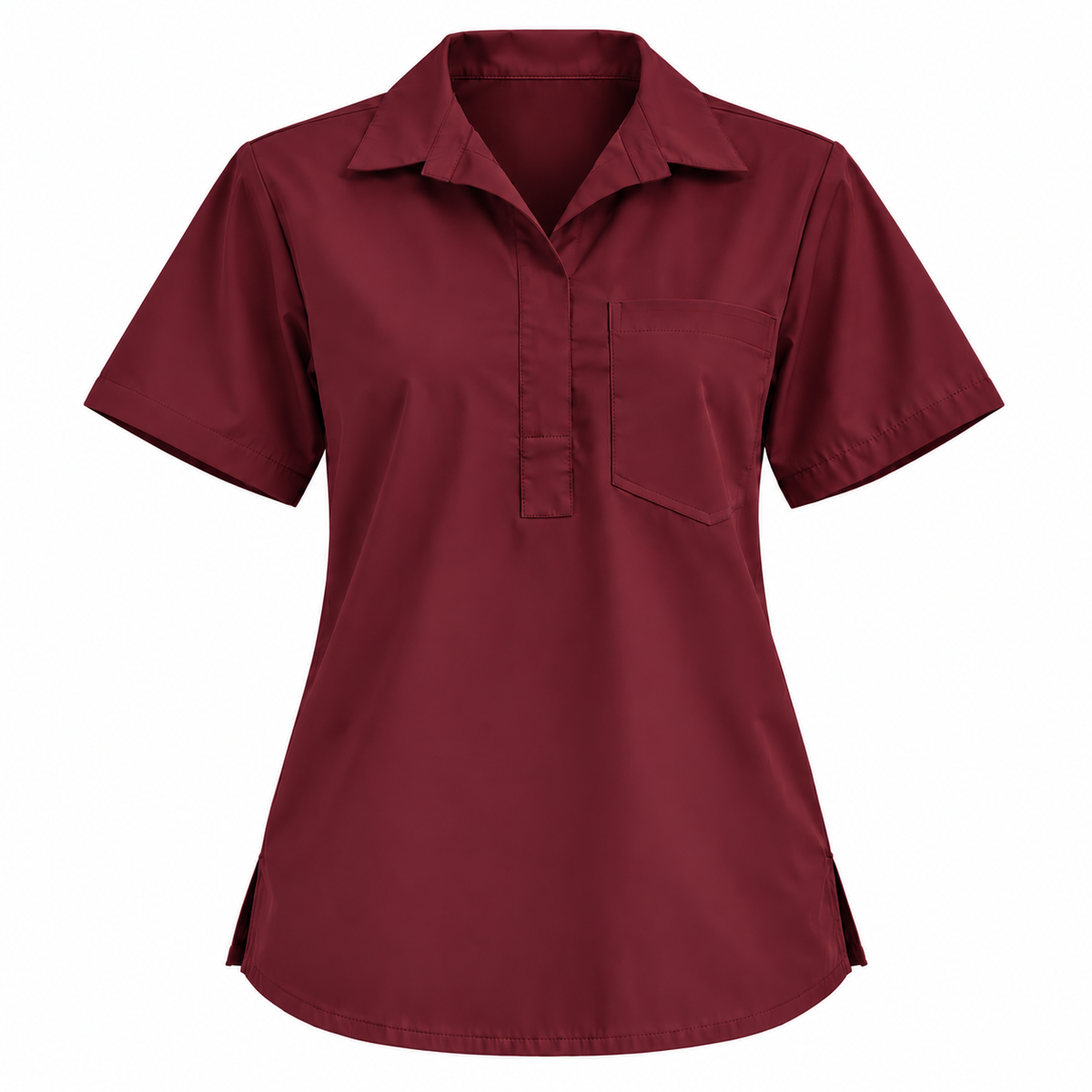 Femme Collar Scrub Top