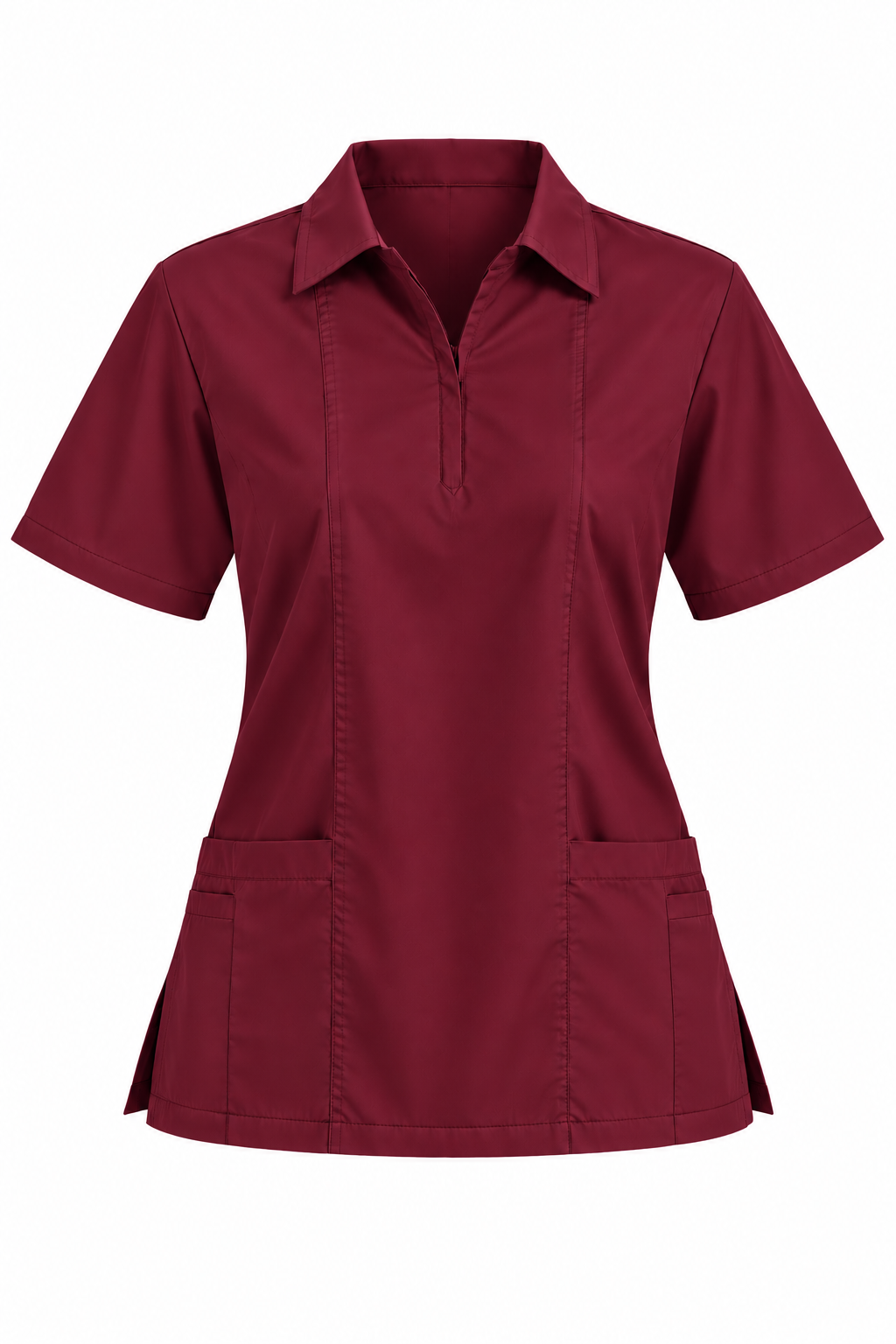 Zip Collar Scrub Top
