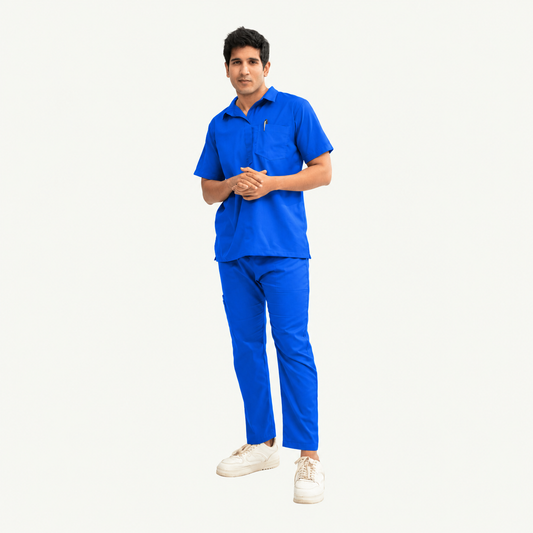 Men's Urban Collar Medical Scrub Set