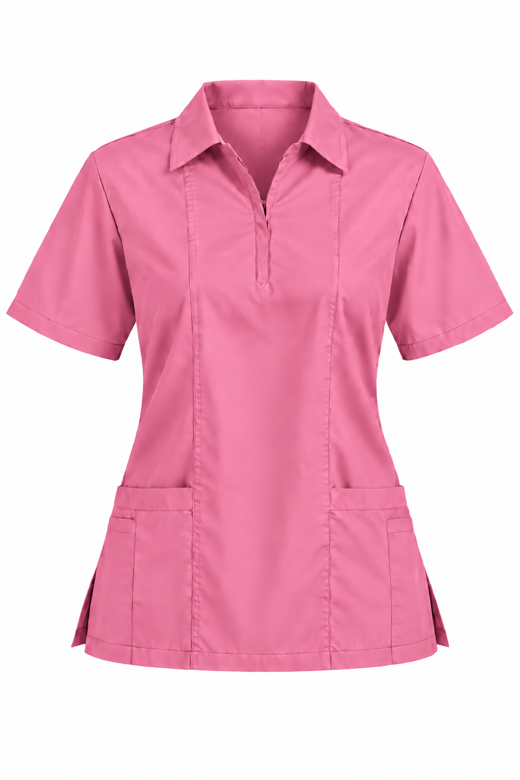 Zip Collar Scrub Top