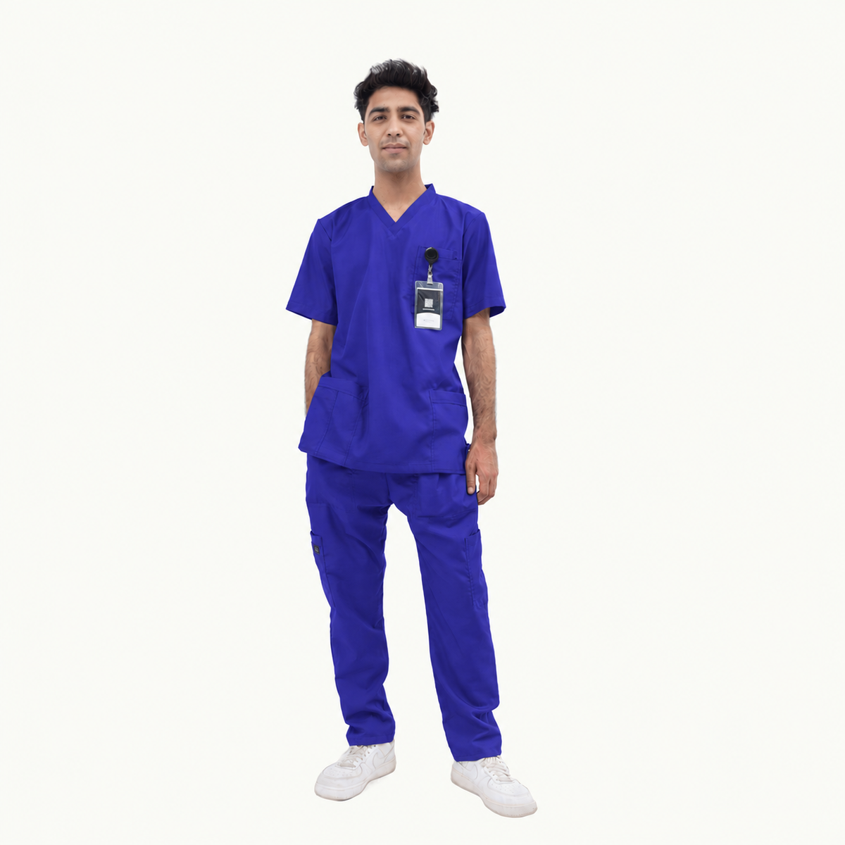 Men's Basic V-Neck Medical Scrub Set