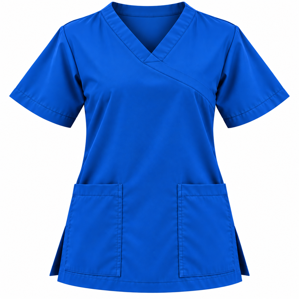 Extended V Neckline Scrub Top