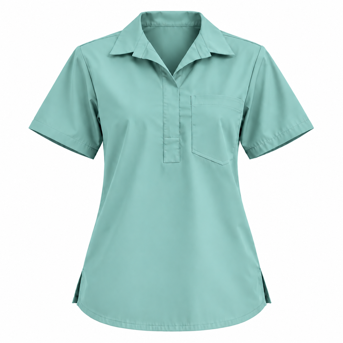 Femme Collar Scrub Top