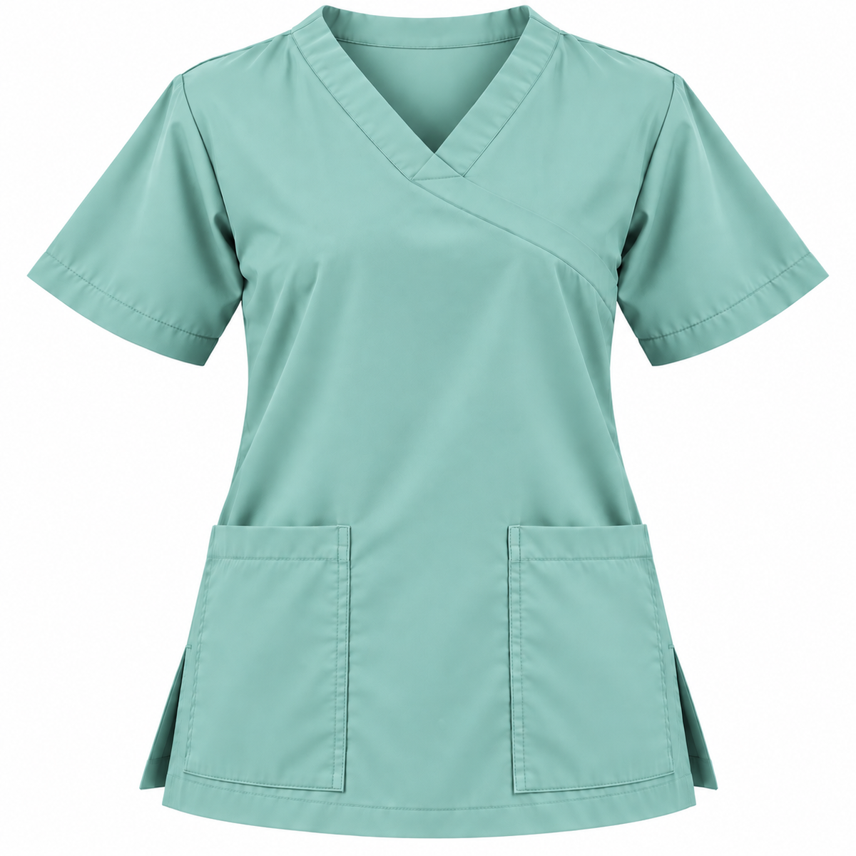 Extended V Neckline Scrub Top