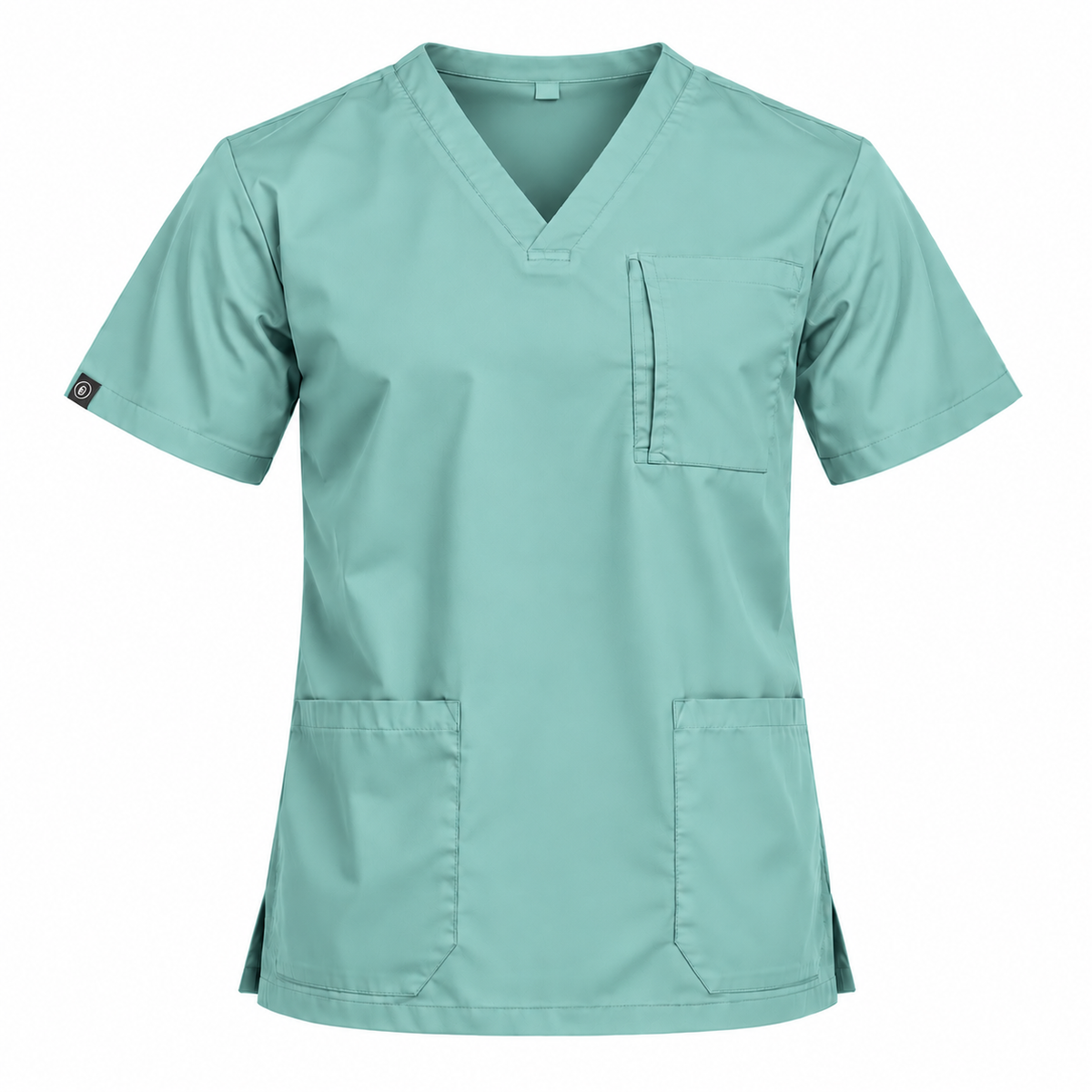 Tri Pocket Zip Scrub Top Men