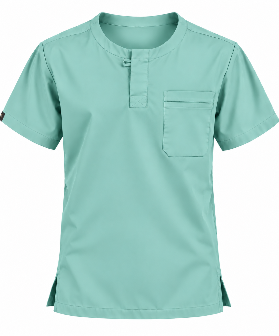 Front Placket Scrub Top Men