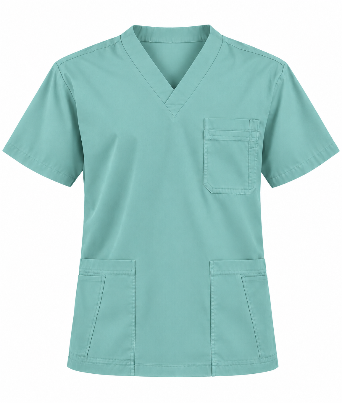 Basic V-Neck Scrub Top Men