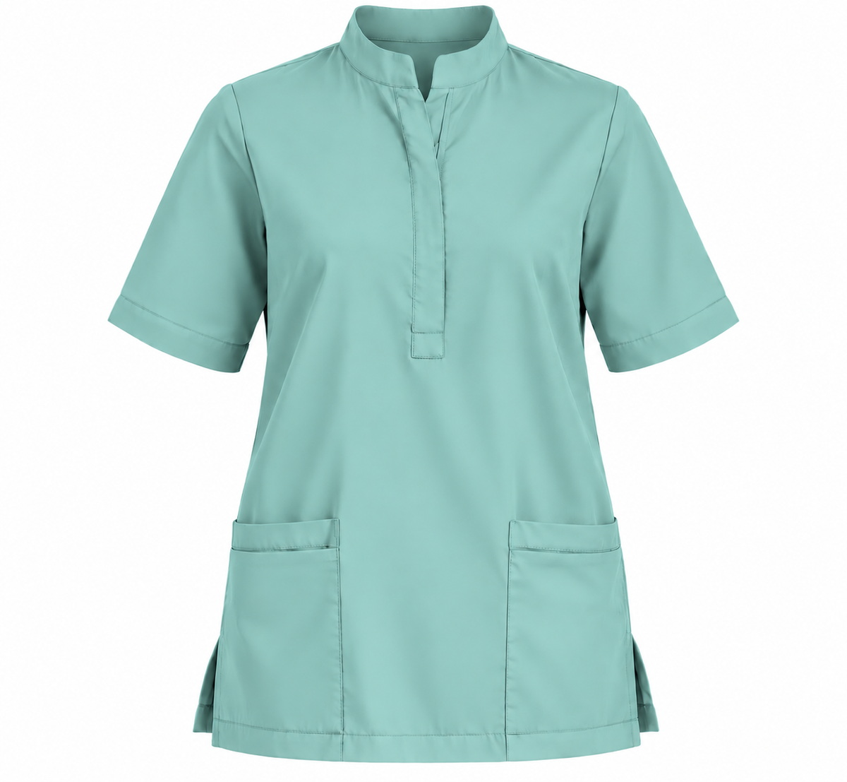 Placket Zip Scrub Top