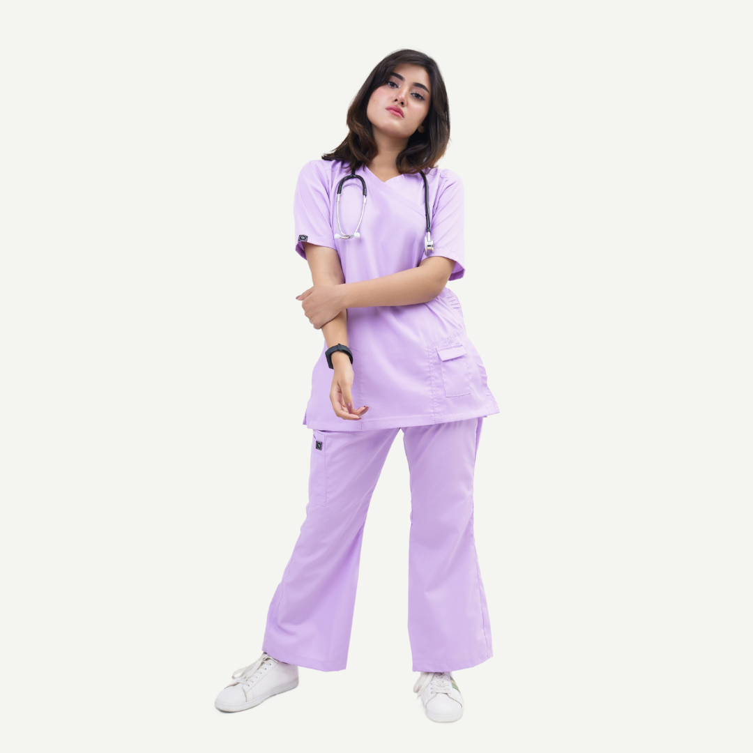 Kangroo-Pocket Scrub Set