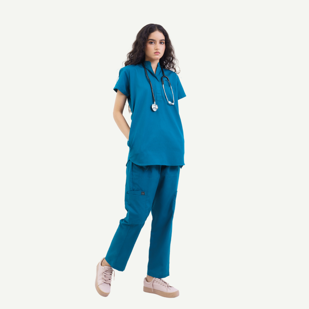 Front Placket Scrub Set