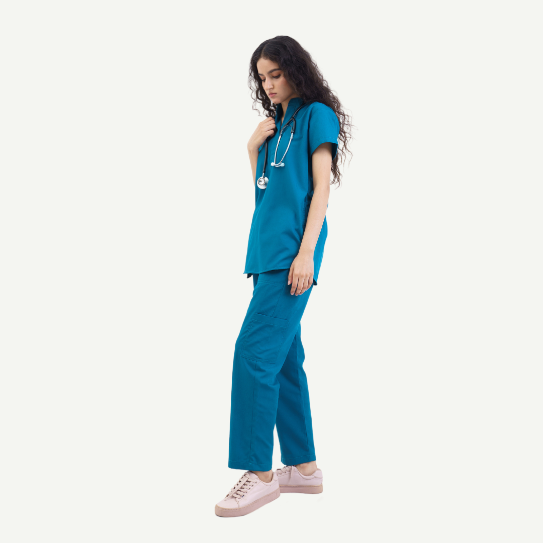 Front Placket Scrub Set