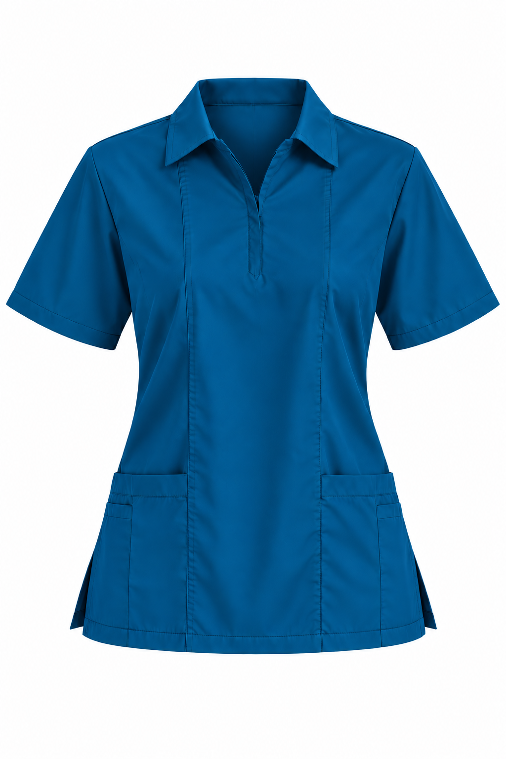 Zip Collar Scrub Top