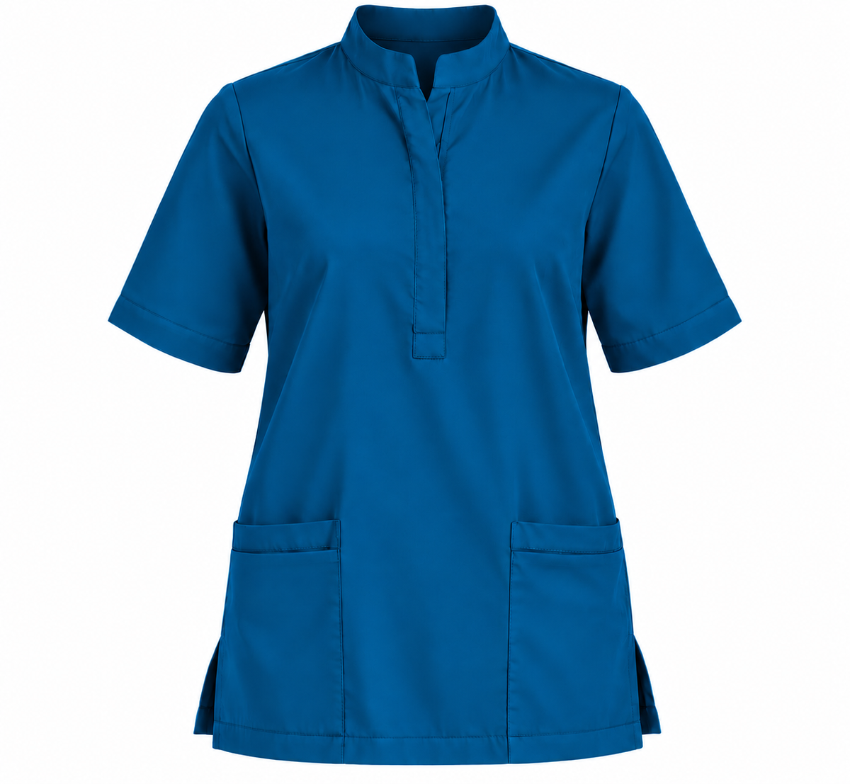 Placket Zip Scrub Top