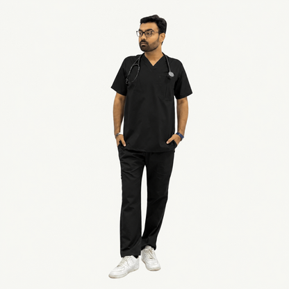 Men's Two Chest Pocket Medical Scrub Set