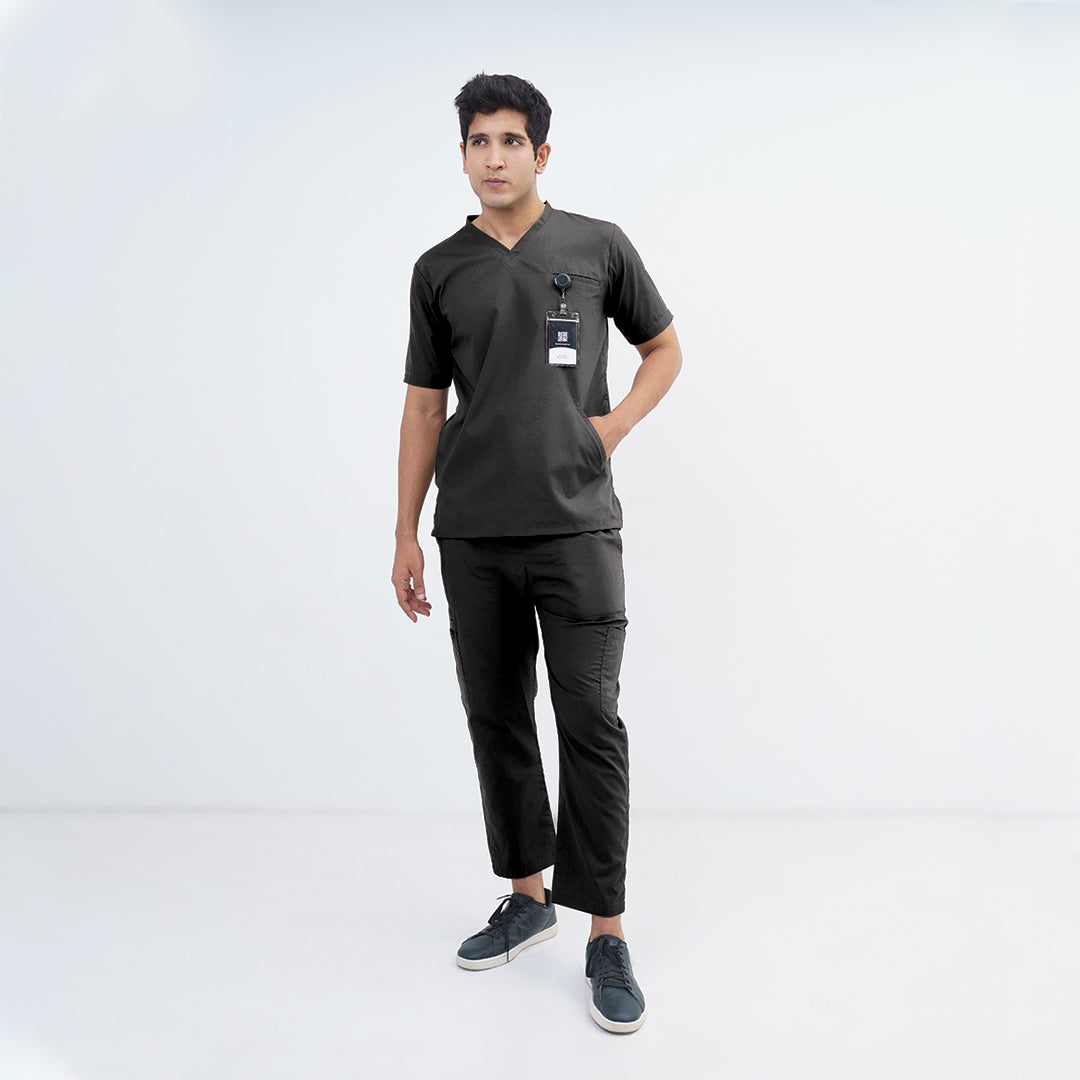 Men's Kangaroo Pocket Medical Scrub Set