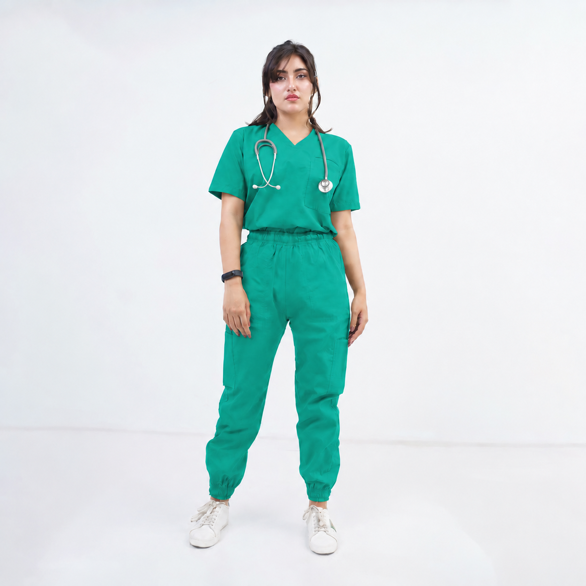 Women's Two-Pocket Medical Scrub Set