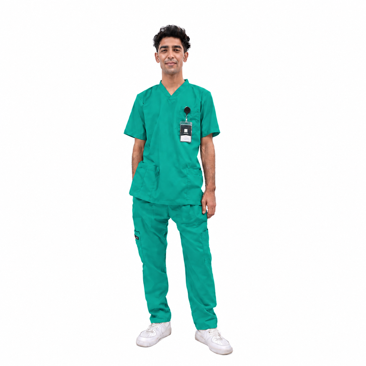 Men's Basic V-Neck Medical Scrub Set