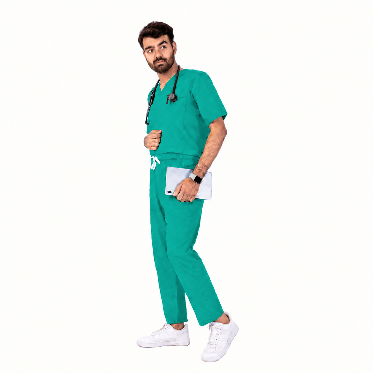 Men's Classic One-Pocket Medical Scrub Set