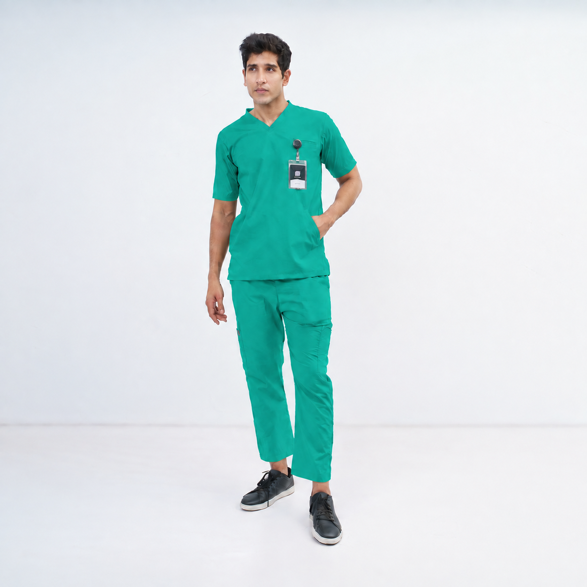 Men's Kangaroo Pocket Medical Scrub Set
