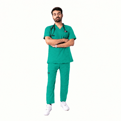 Men's Pen-Pocket Medical Scrub Set