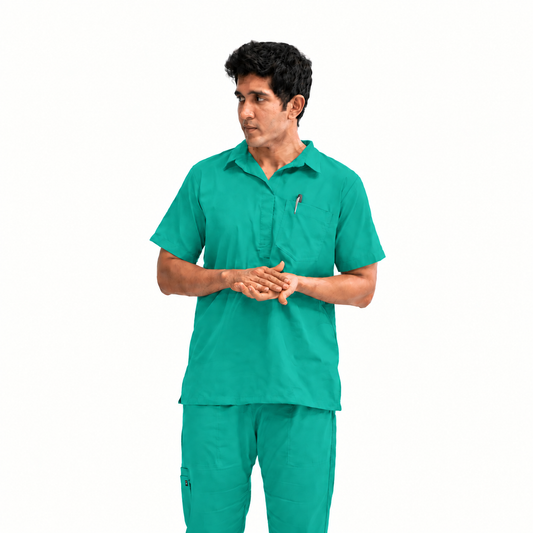 Men's Urban Collar Medical Scrub Set
