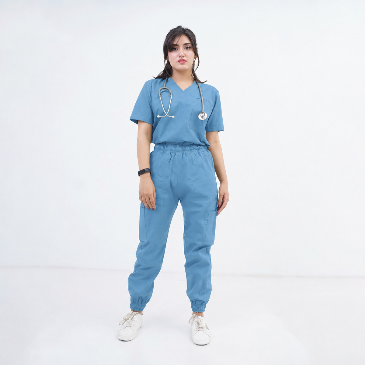 Women's Two-Pocket Medical Scrub Set